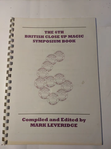 Mark Leveridge - 6th British Close-up Magic Symposium (1999) - Click Image to Close